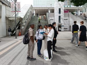 新宿インバウンドリサーチ風景